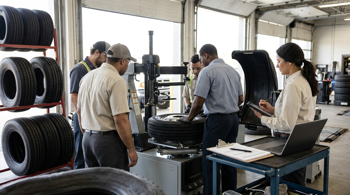 Illustration: Bad Credit Equipment Financing for Tire Shops: A 2026 Strategy