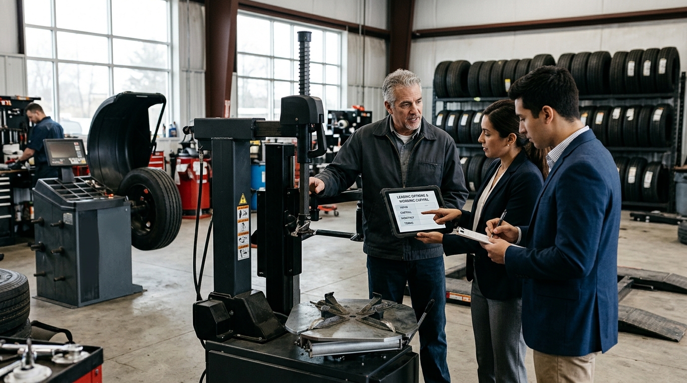 Illustration: Best Commercial Tire Machine Leasing Options 2026: A Guide for Shop Owners